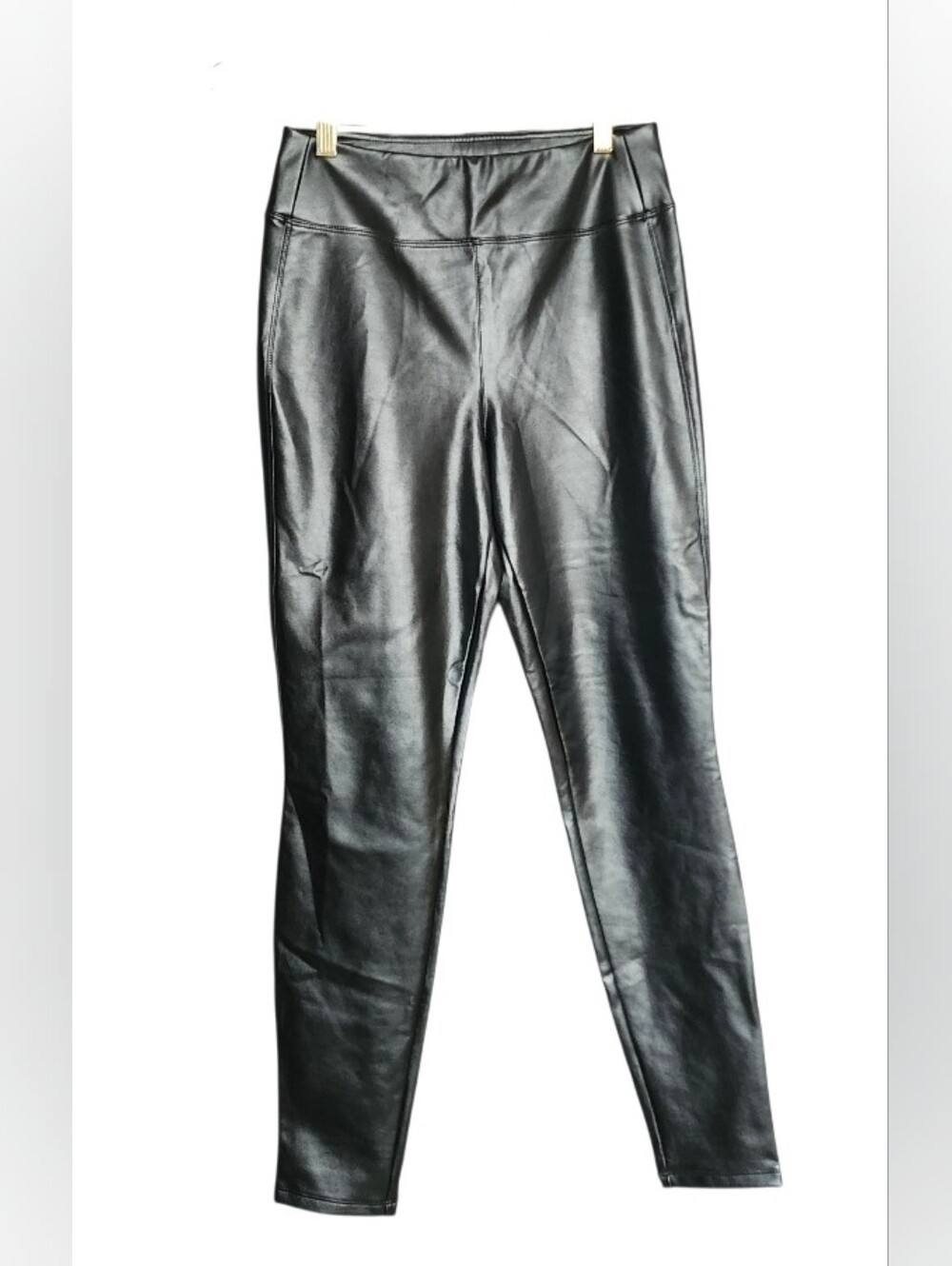 GAP Black Faux Leather Leggings - Women Pants & Jumpsuits